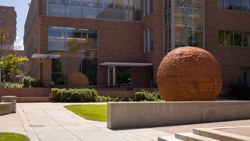 CU Anschutz Campus Showing Sculpture