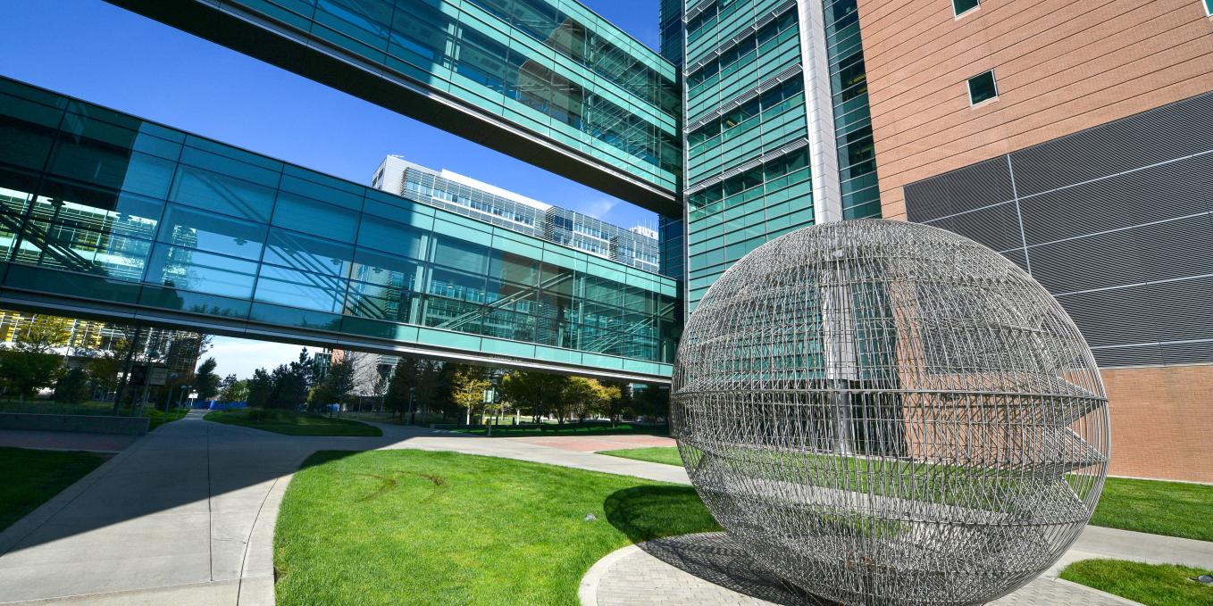 Metal Sculpture on CU Anschutz Campus